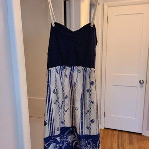Lilka Anthropologie Summer Dress Nautical Sz S NWT
